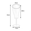 17 Inch Stainless Steel Base Hat Hairpieces Display Stand Multipurpose for Store Mall Use