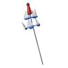 Large Metal Wind Sculpture for Outdoor Decor, Bright Color Sailing Windmills   Sculpture, Nautical Metal Wind   with Pole, Decoration