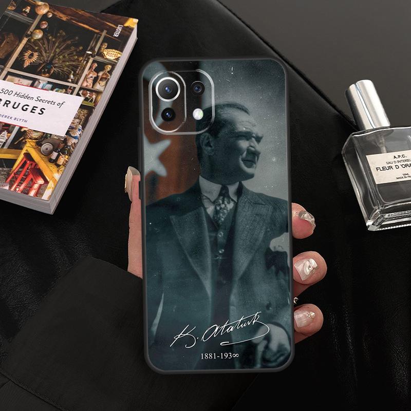 Turkey Mustafa Kemal Ataturk Case For Xiaomi 15 14 13 Ultra 11T 12T 13T 14T Pro POCO X7 Pro X3 X5 X6 F5 F6 M6 Pro Cover