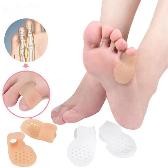 Silikonový oddělovač prstů Ochranný gel na korektor malých prstů Narovnávač prstů Nářadí na péči o nohy s otvory