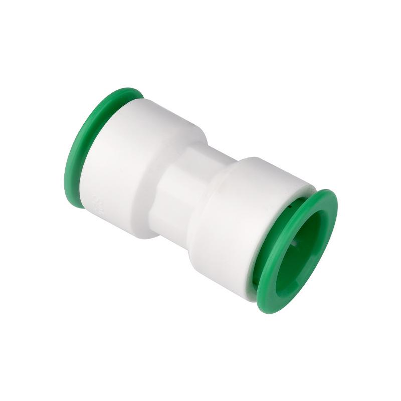 PPR Water Pipe Quick Connector, 4 & 6 Points, No-Melt, Direct Plug-In, 20/25 PE for Cold/Hot Water