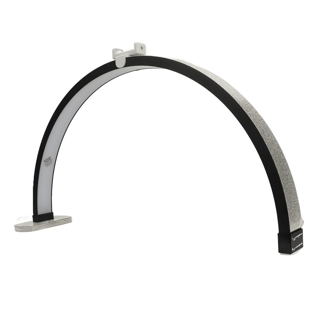 29.5 Inch Half Moon Nail Desk Lamp 40W Half Moon Desk Light 32005600K Touch Key Fill Light with Phone Clip