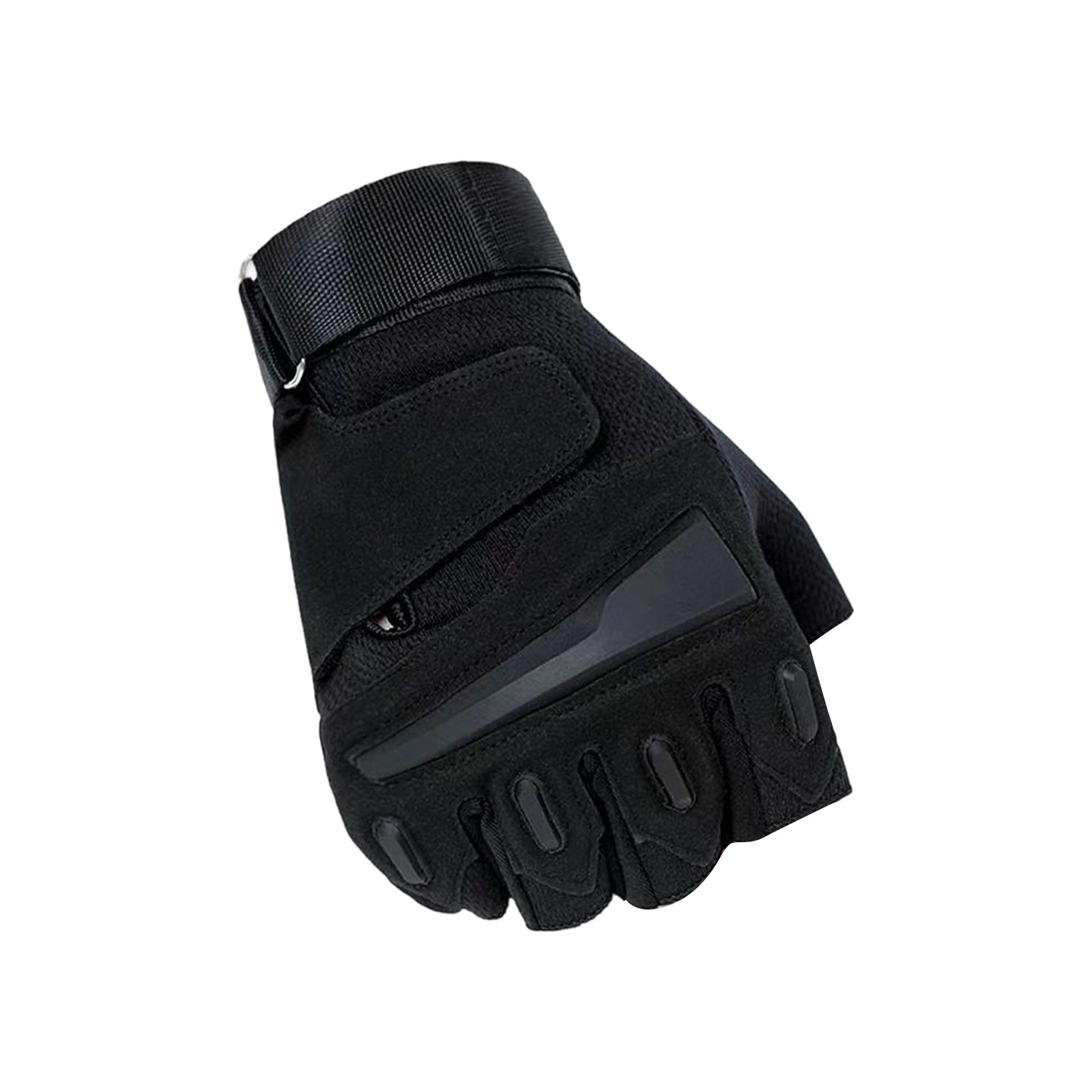 

Half-finger Gloves, Mountaineering, Outdoor Fitness, Breathable, Non-, Cycling One Size чёрный