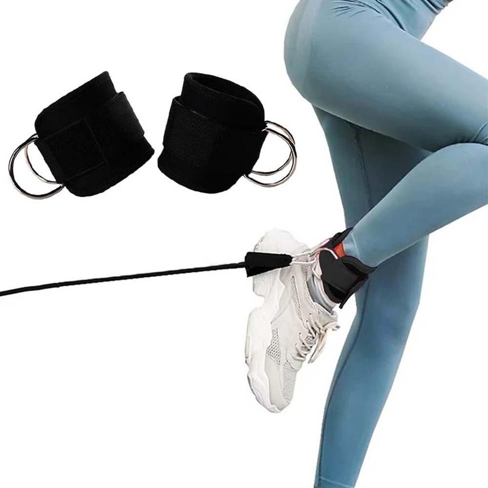 D-Ring Glute Kickback Ankle Padded Straps for Cable Machine Ideal Fitness Ankle Covers  Gym