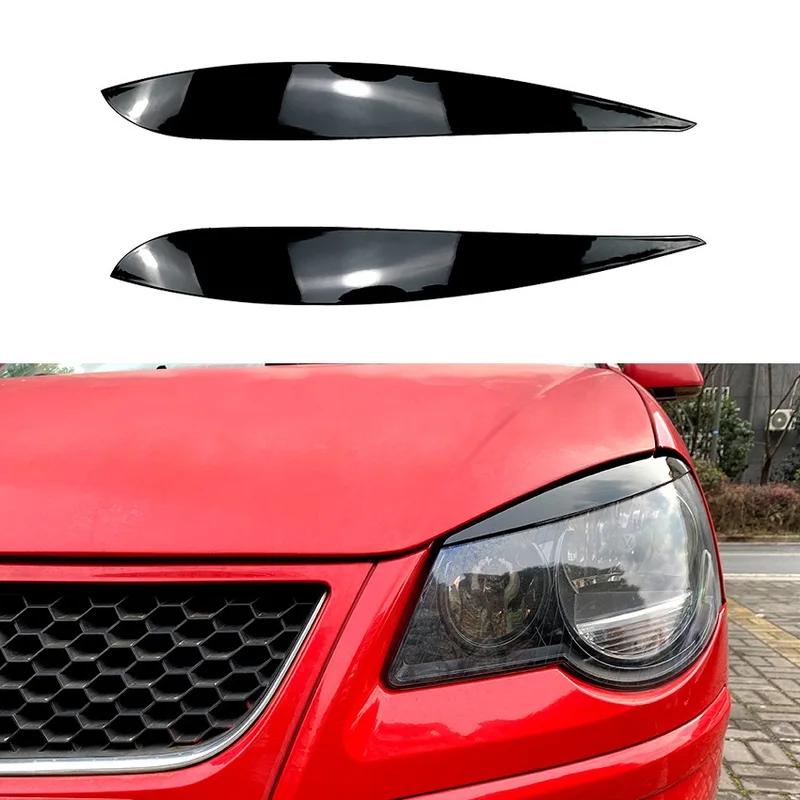 Car eyelids headlight eyebrows Fit for VW Polo 4 Mk4 9n3 R32 TDI 2005-2009 ABS plastic body kit accessories