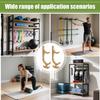 Soporte de Esterilla de Yoga para Pared Organizador de Madera 1 Par Soporte de Esterilla de Yoga Almacenamiento en Pared para Aro de Fitness Banda de Resistencia Cuerdas de Saltar Gimnasio