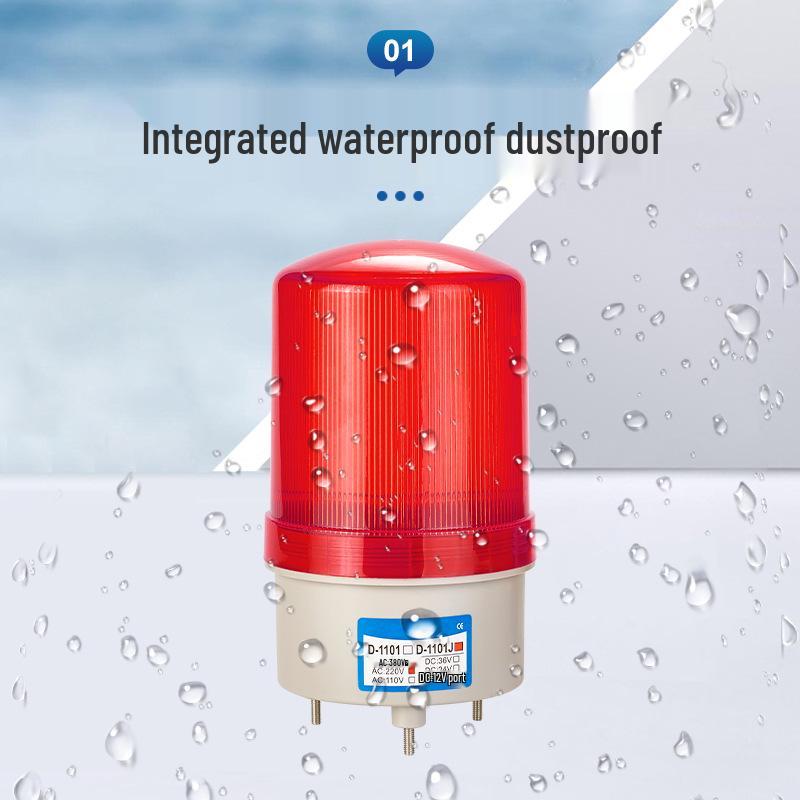 D-1101 LED Rotating Warning Light & Strobe Alarm Indicator