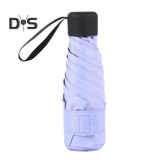 

Мини-зонт для путешествий UPF 50+, защита от солнца и ультрафиолета, пятикратный зонт, портативный, легкий, ветрозащитный, водонепроницаемый, складной, солнцезащитный, дождевой зонт, карманный фиолетовый