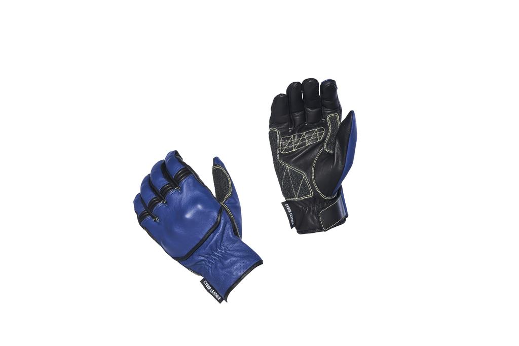 YAMAHA Motor Riding Gloves YL4007 CYBERLEATHER Protective Gloves Blue M Size (Yamaha) 90792-G112M