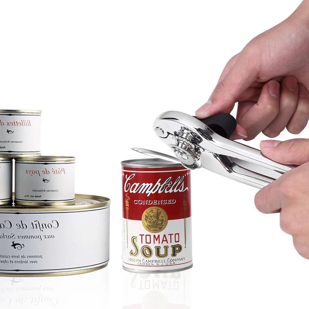 Multi-Function Manual Can Opener Heavy-Duty Jar Opener for RVs, Small Kitchens & Everyday Use