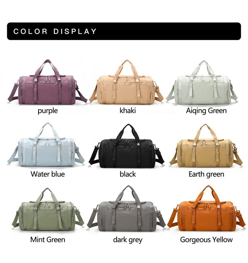 Duffel Bag Sports Fitness Bag Large Capacity Multifunctional Separation Shoes Bags Dry Wet Separation Waterproof Shoulder Bag