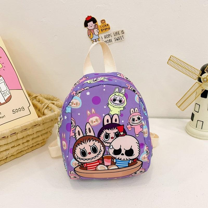 Backpack Featuring Kids Patterned Print Padded Shoulder Travel Straps