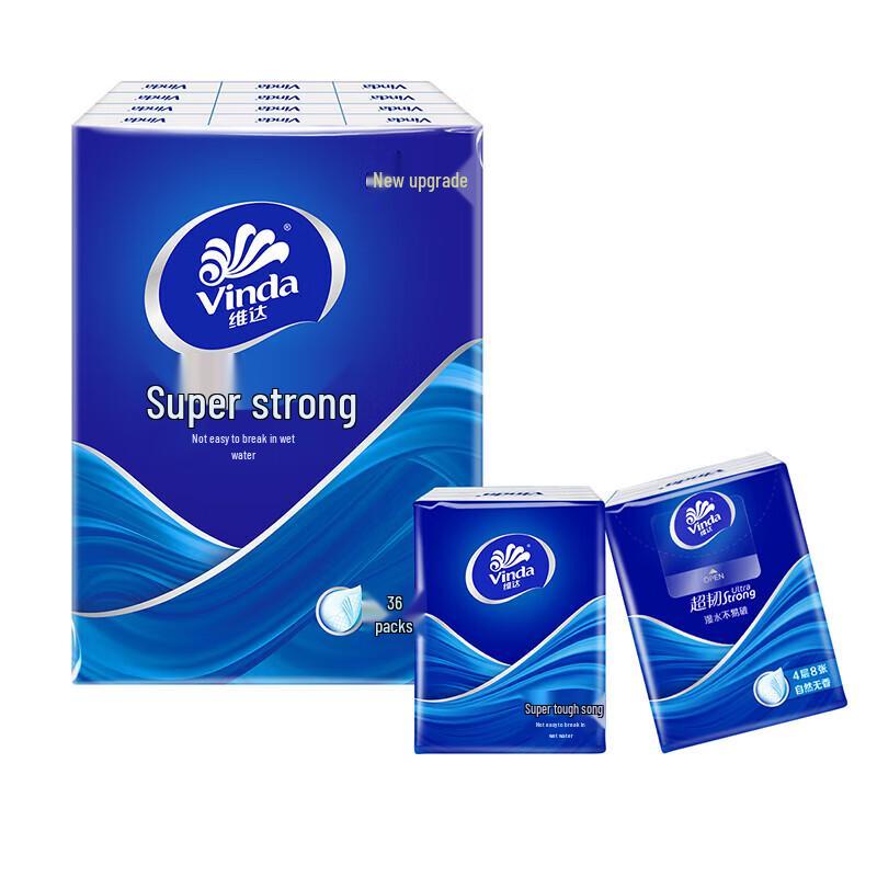 Vinda Super Tough 4-Ply Pocket Tissues