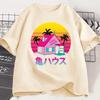 Kame House T Shirt Women Master Roshi T-Shirt Japanese Style Casual Short Sleeve Tshirt Tee Shirt Women Clothing
