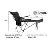 Portable Folding Recliner Chair with Armrests and Footrest
