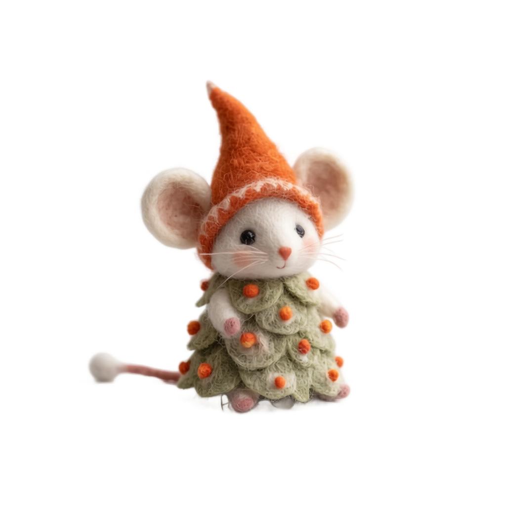 Christmas Tree Ornament with Cute Outfit, Hanging Holiday Decoration for Home