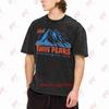 Twin Peaks Sheriff Department Iconic Logo Vintage Washed Tee Pure Cotton T-Shirt