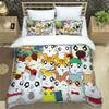 3D Printing Cartoon Lovely Hamtaro Bedding Set Bedroom Soft Modern Bedspreads Comefortable Duvet Cover Quilt Cover Pillowcase