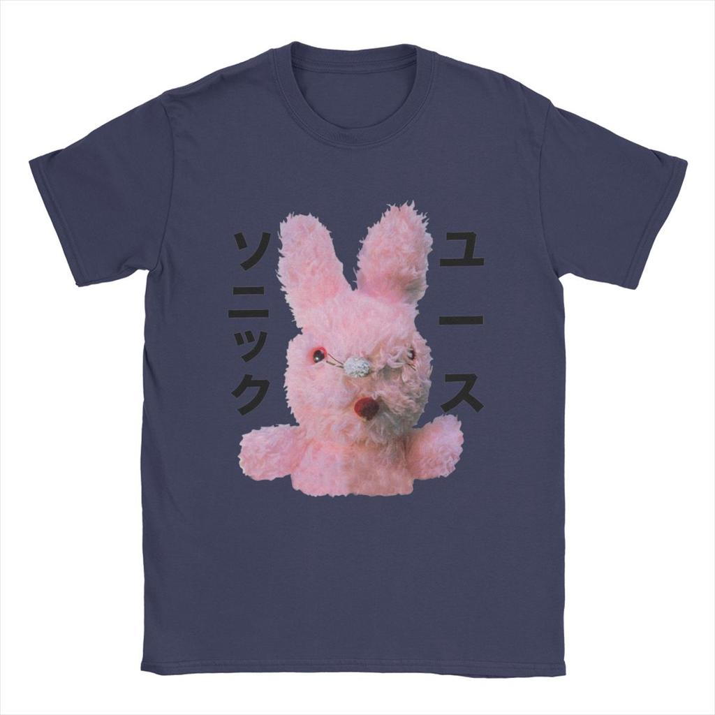 Dirty Bunny Japanisches Sonic Youth Herren T-Shirt Lässige T-Shirts Kurzarm Rundhals T-Shirt Baumwolle Geschenkidee Oberteile