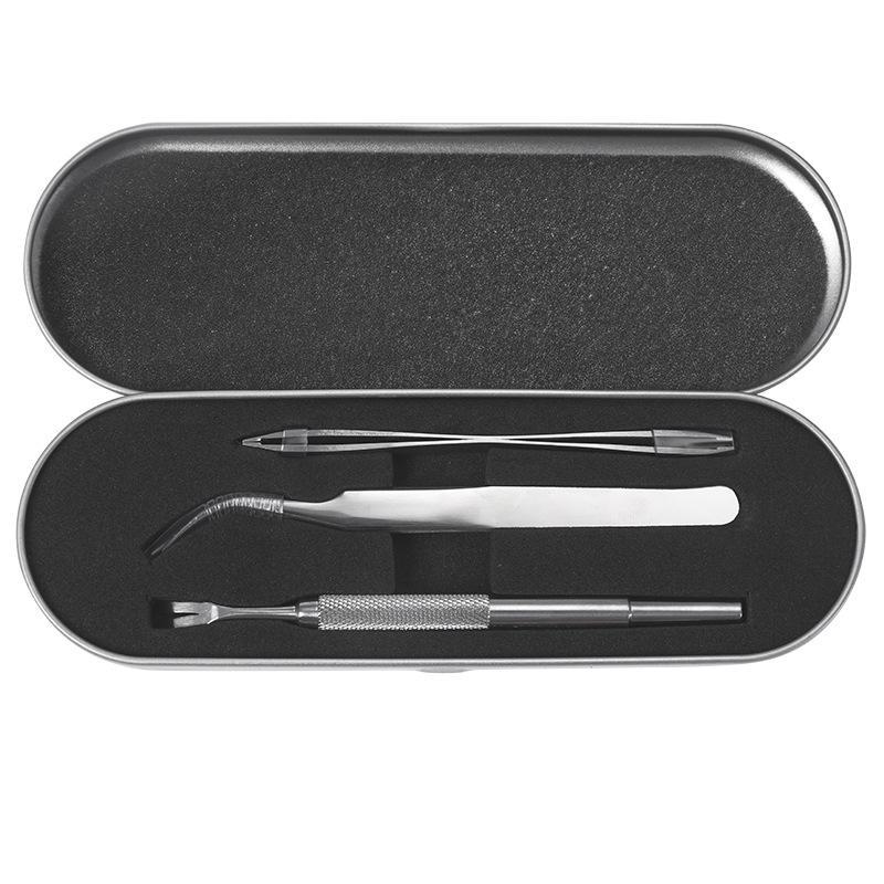 Stainless Steel Lice & Flea Pet Care Set: 3-Piece Tweezers, Comb, and Clip Tool for Dogs and Cats