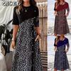 Fashion Summer Spring Short Sleeve O-Neck Casual Dresses