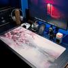 Sakura Scener Mouse Pad Large Gaming Rubber Mousepad XXL Game Non-slip Table Mat HD Office Accessories Keyboard Long Mousepads