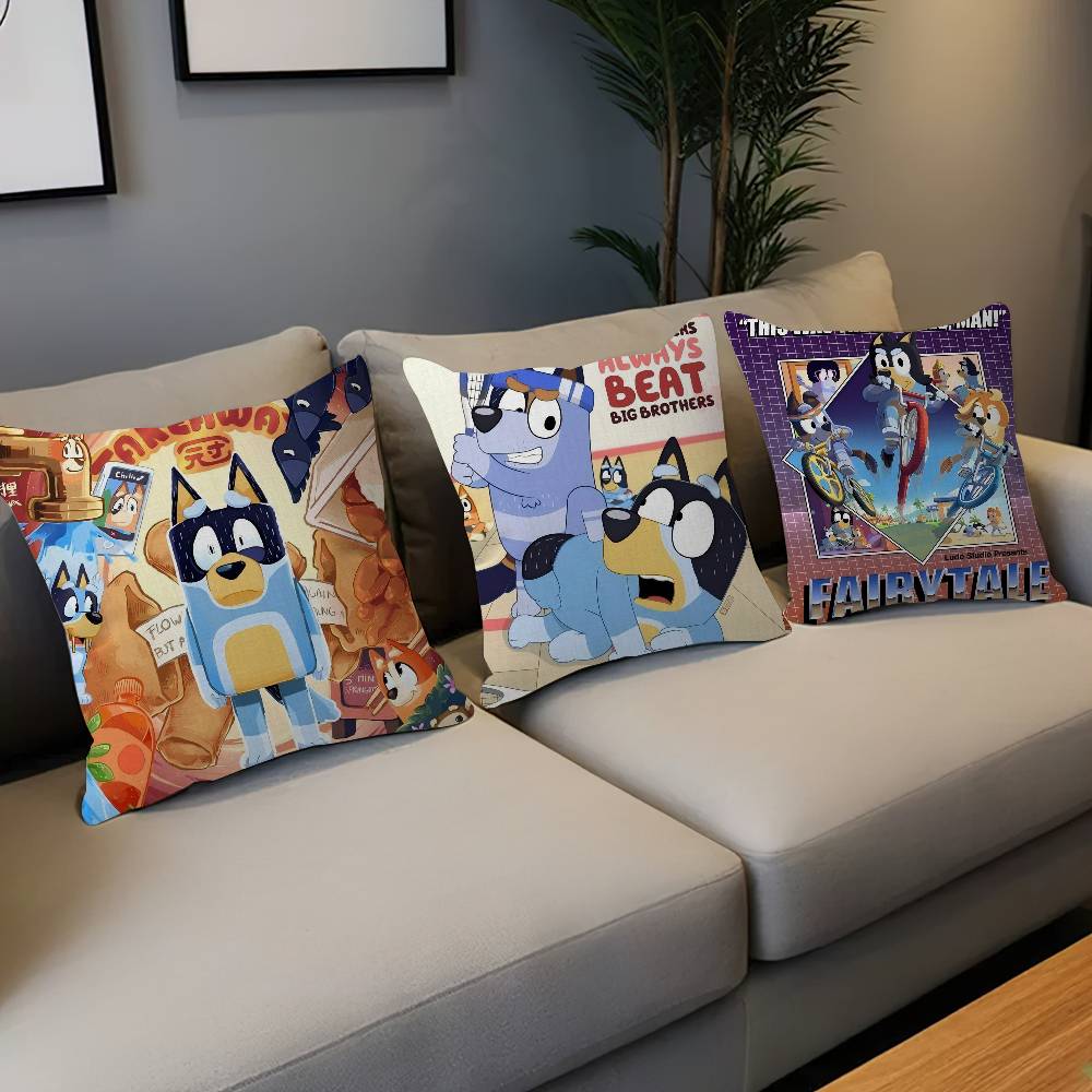 B-Bandit-Cartoon Cushion Cover Car Throw Pillow Case For Sofa Car Christmas Gift 40x40cm 45x45cm