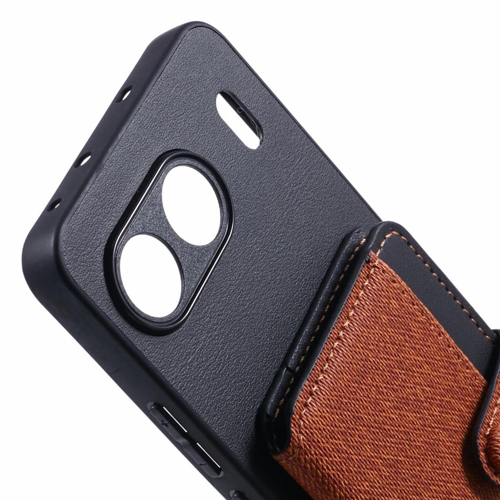 Pro pouzdro na telefon OnePlus Nord 4 Lepicí kapsa na karty Barevné sladění se stojánkem