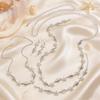 Gold Plated Starfish & Shell Jewelry Set, Ocean Themed Necklace, Earrings & Bracelet for Women
