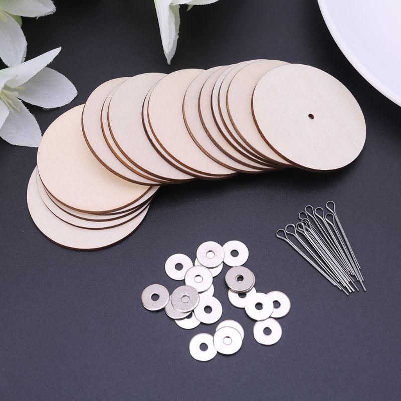10 Sets Wood Joints Connectors for Handmade Bear Children Kids Toy DIY Scrapbooking Manual Handi
