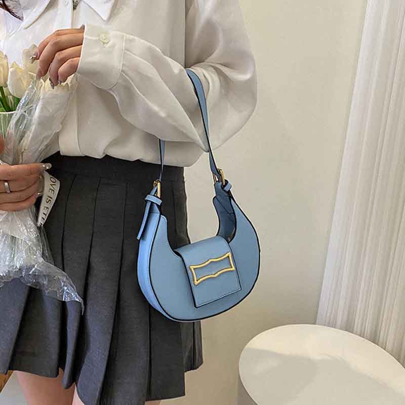 New Fashionable Small Square Bag High-end Texture Classic Solid Color Shoulder Bag for Women Ins Niche Cross-body Bag