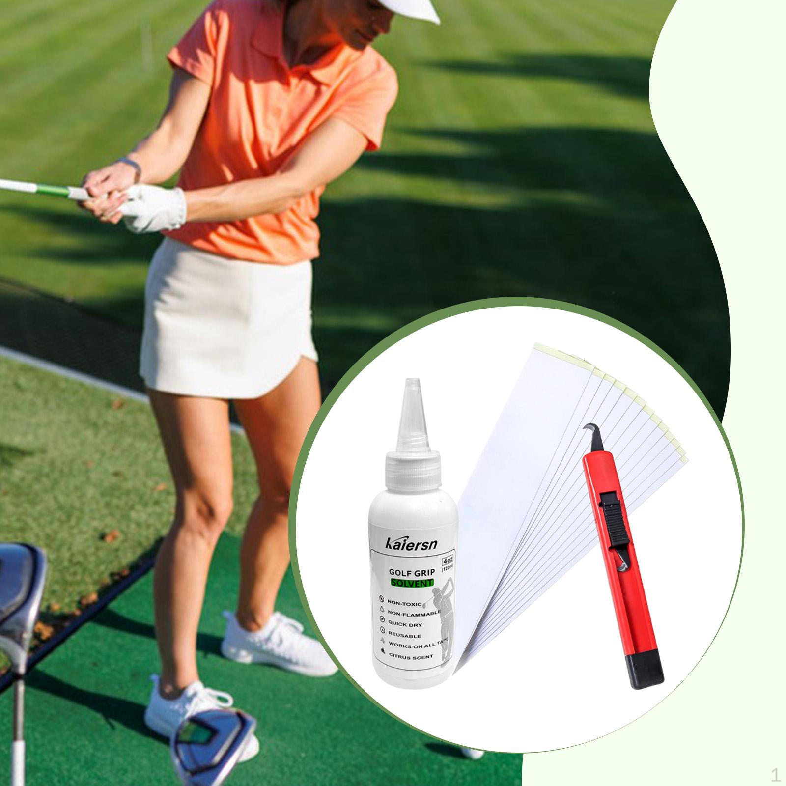 Golf Club Grip Accessories 120ml Solvent Cover Removal Tools 13 Double Sided Tapes