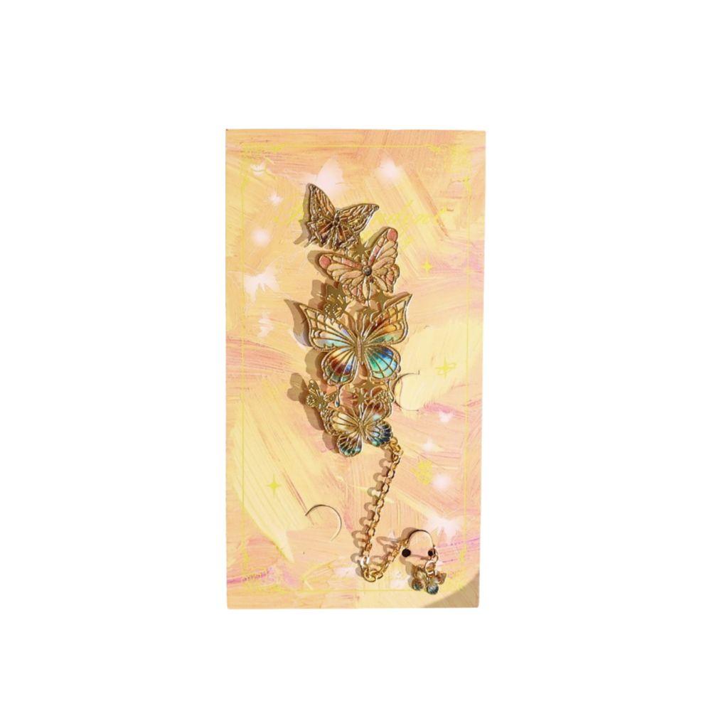 Creative Metal Butterfly Bookmark Chinese Style Decorative Bookmark Reading Accessory
