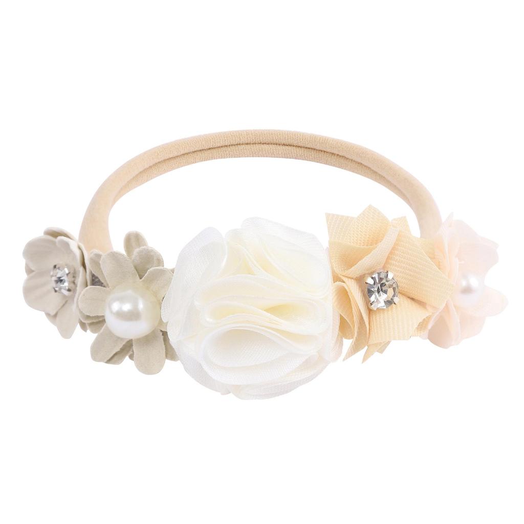 Europäisches & Amerikanisches Mode-Kreatives Nylon-Blumen-Stirnband für Kinder - Hohe Elastizität, Niedliches Baby-Fotografie-Accessoire