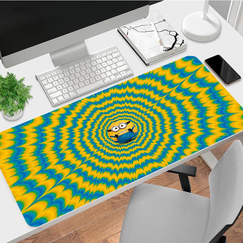 Minion Xl Gaming Mouse Pad Nonslip Rubber Base Stitched Edge Waterproof Desk Mat For Pc Laptop Gamer Office Computer Accessories C92981
