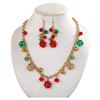 Bracelet Xmas Clavicle Chain Earrings Christmas Bell Jewelry Set Sweet   Girl