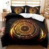 3D Starry Sky Feather Pattern Bedding Set Starry Plate Printed Quilt Cover and Pillow Case 2 or 3 Extra Large AU240 * 270 Home Decoration