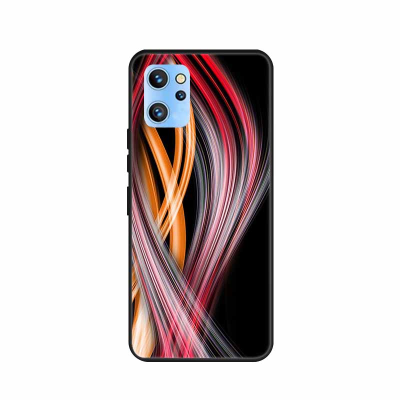 Etui do telefonu Umidigi A13 Pro 2022 Kwiaty Czarny Silikonowy Tylny Pokrowiec Miękki Pokrowiec TPU Do Umidigi A13S Etui A 13 S Coque Funda Torba