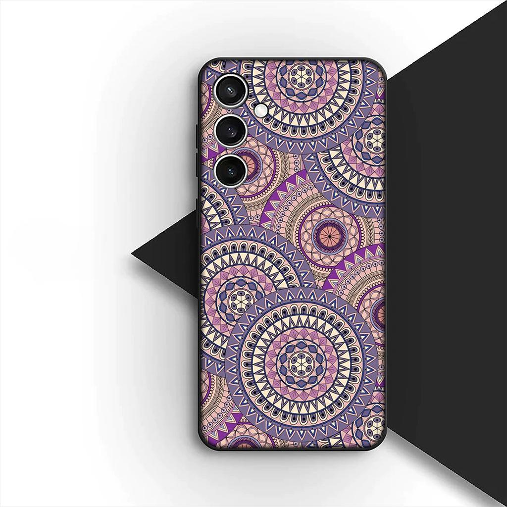 Cover for Xiaomi Redmi Note 12 11 10 A3 Pro 10A 10C 12C Note12 5G 4G Casing Phone Case Floral Paisley Mandala flower texture