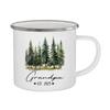 Promoted To Grandparents 2025 Enamel Mug Baby Announcement Gifts for Grandparents New Grandparents Gifts First Time 2025