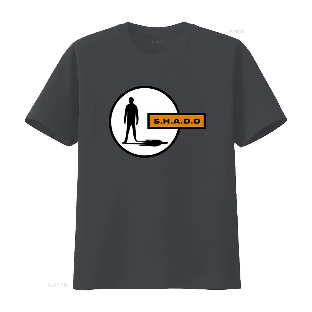 SHADO T Shirt for Men Retro UFO Sci Fi Inspired by Gerry Anderson TV Show vintage Washed graphic streetwear Casual