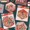 3D Christmas Party Landscape Sticker Gourmet House Miniature Scene Decoration Stickers DIY Decor Mini Landscape Sticker Kids Gif