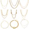 Double-layer Stacked Titanium Steel Necklace Light Luxury High-end Clavicle Chain Stainless Steel Jewelry Does Not Fade