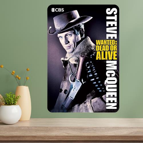 Wanted Dead or Alive Classic TV Show Metal Poster Sign 20x30cm（7.8x11.8inch）