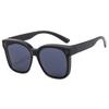 Trendy UV Resistant Dual Use Sunglasses For Men With One Lens Short Sightedness Glasses For Drivers