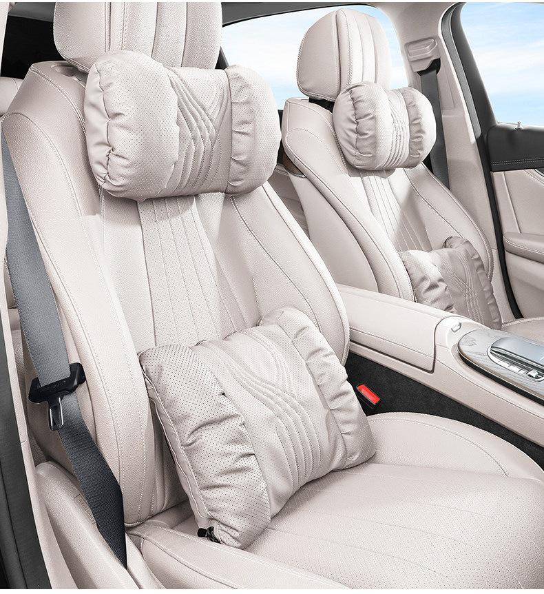 Universal Car Headrest & Lumbar Support Cushion Set for Maybach - All-Season Neck Protection