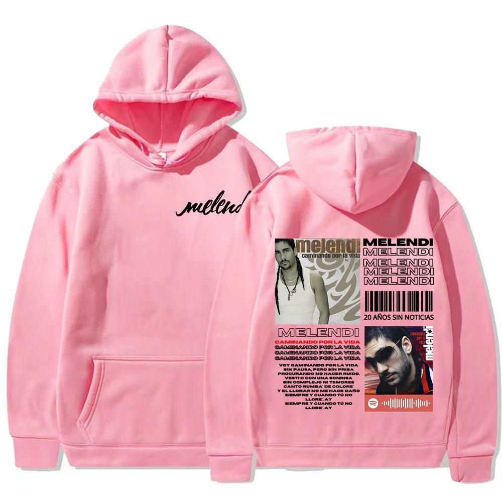 Rapper Melendi Caminando Por La Vida 2025 Tour Sweatshirts Men Women Oversized Hip Hop Fashion Hoodie Casual High Street Hoodies