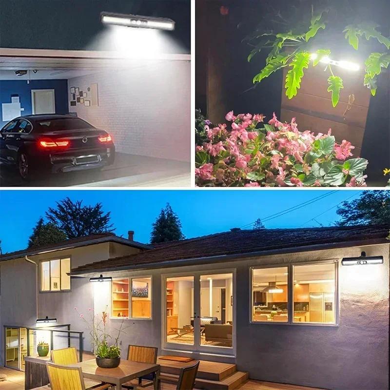 Powerful Clip LED Solar Wall Lights IP65 Waterproof Outdoor Motion Sensor Street Light Lamp Forgarden Fence Lantern