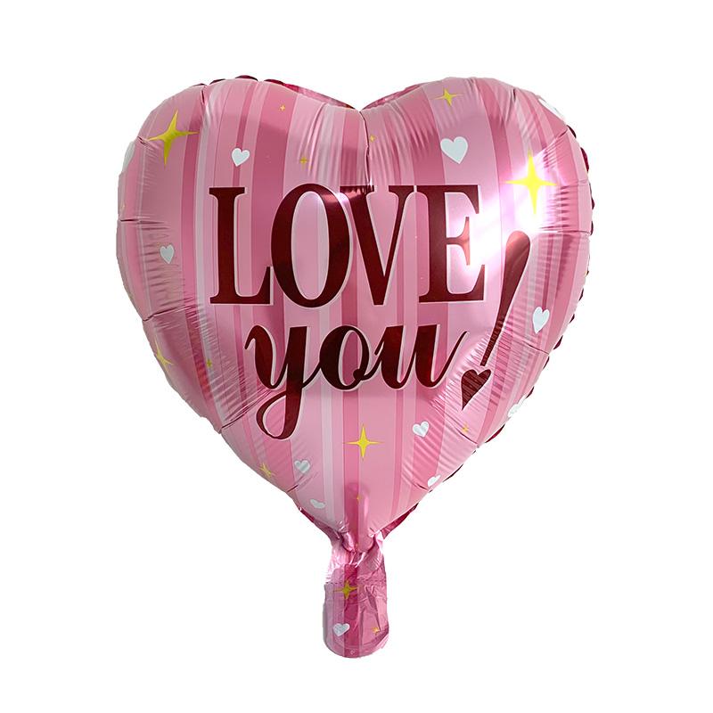 7pcs 18 Inch I LOVE You Heart Balloons Wedding Valentine's Day Decorations Marriage Propose Globos Wedding Balloon