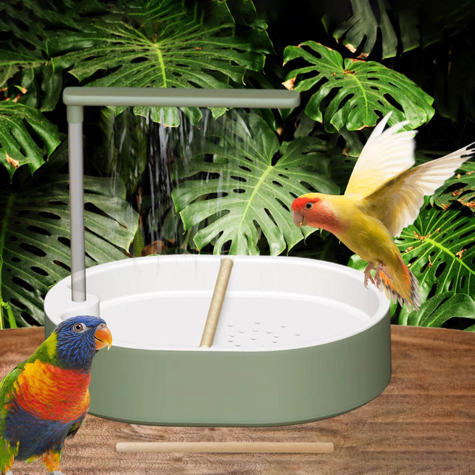 

Automatic Bird Bath for Birds, Parrots, Parakeets, Lovebirds, And Cockatiels. Easy to Install